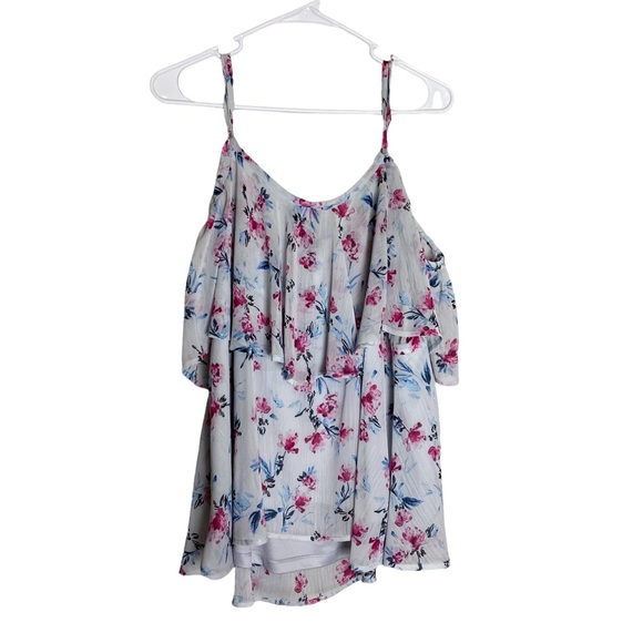 Torrid Cold Shoulder Floral Blouse - Picture 2 of 7